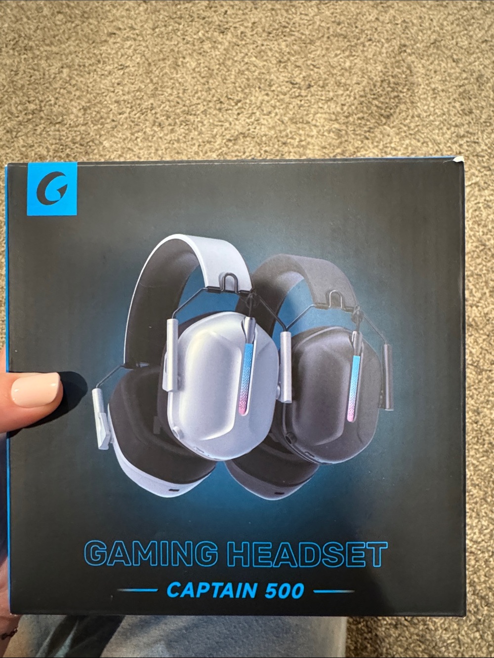 Captain 500 Gaming Headset — White and Black - never opened - still sealed